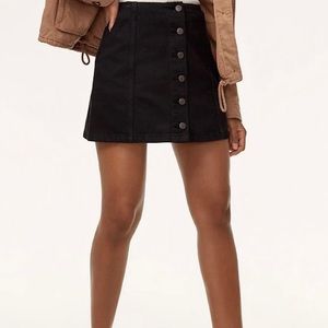 Aritzia Wilfred Free Ahrens Jean Skirt in Black Size 0